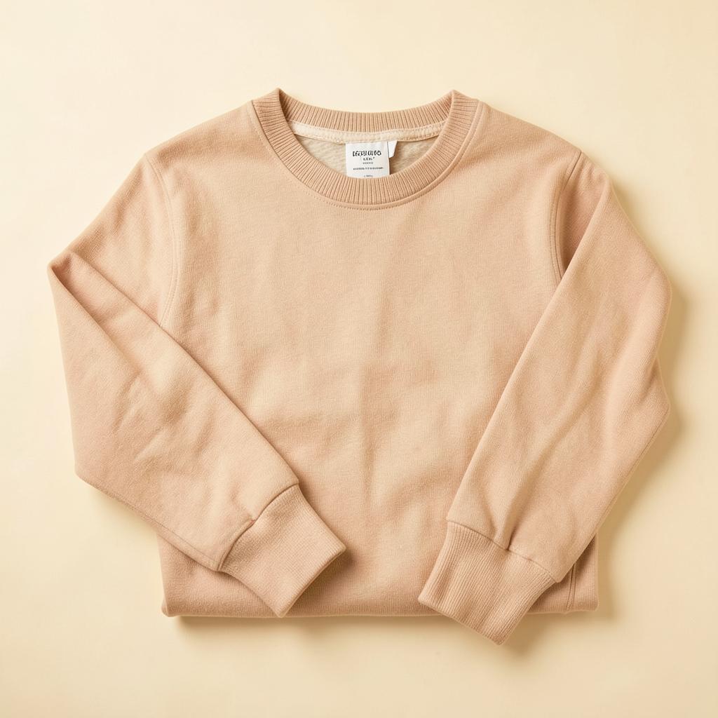 Sweater sin estampar doblado